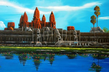 Angkor Thom at Siem Reap, Cambodia clipart