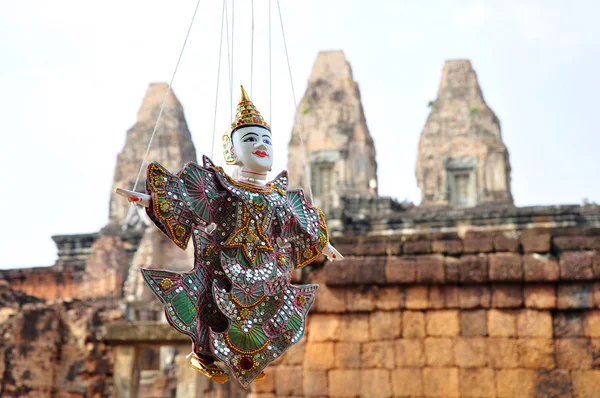Marionet op angkor, Cambodja — Stockfoto