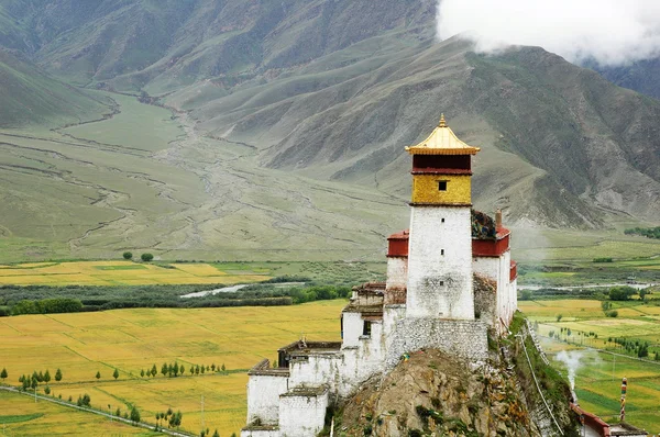 Пейзаж в Тибете — стоковое фото