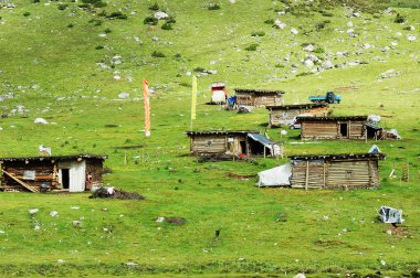 Tibet'te manzara