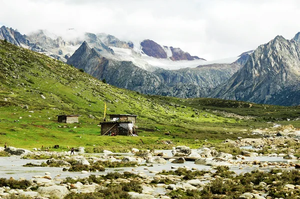 Landschap in tibet — Stockfoto
