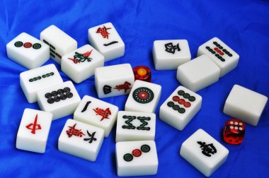 Chinese mahjong clipart