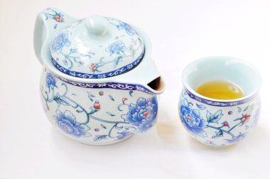 Chinese teaset clipart