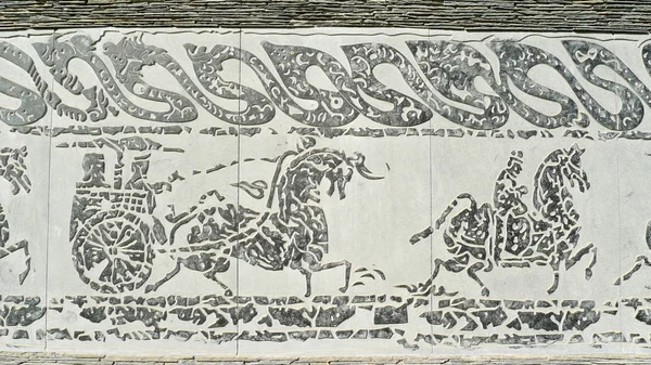 Arte rupestre antiga chinesa — Fotografia de Stock