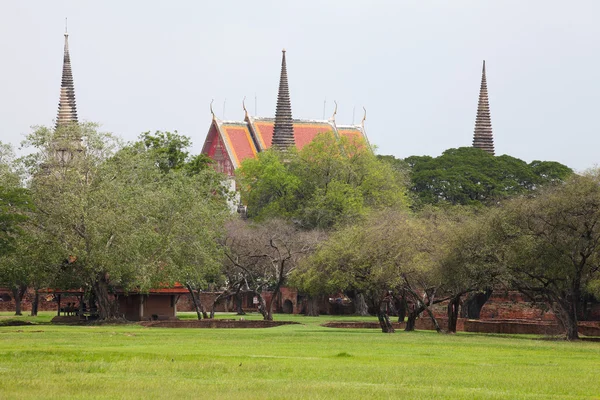 Antica città in Ayutthaya Province of Thailand — Foto Stock