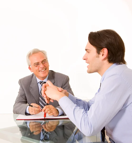 Dois homens durante uma entrevista de emprego — Fotografia de Stock