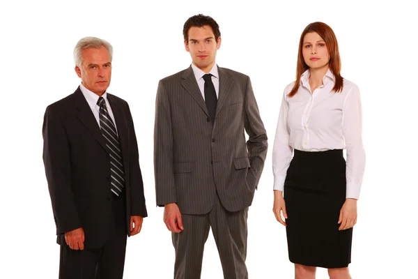 Businessman and businesswoman standing — Stock Photo, Image