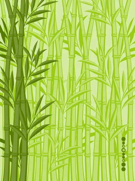 抽象花卉背景与竹 — 图库矢量图片