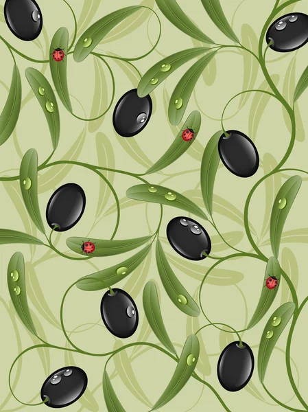 Фон с оливковой ветвью — стоковый вектор