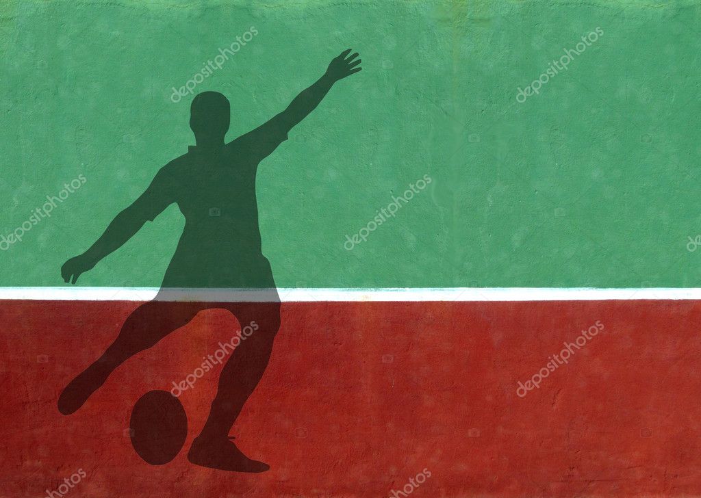 Not Quite Tennis - Rugby Player shadow against tennis practice wall