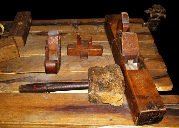 19th Century Wood Work Tools — Stock Photo, Image