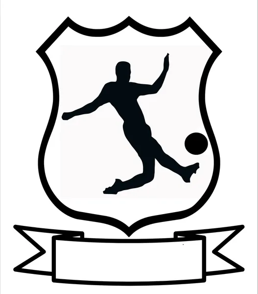 Bouclier sport football — Image vectorielle