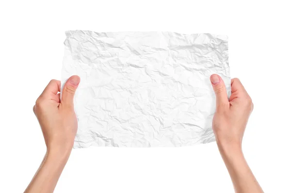 Hands and paper — Stock Photo, Image