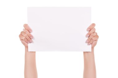 Hands and paper clipart