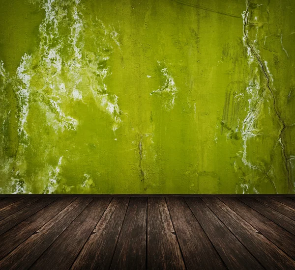 Donkere groene kamer — Stockfoto