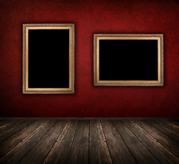 Rode interieur kamer — Stockfoto