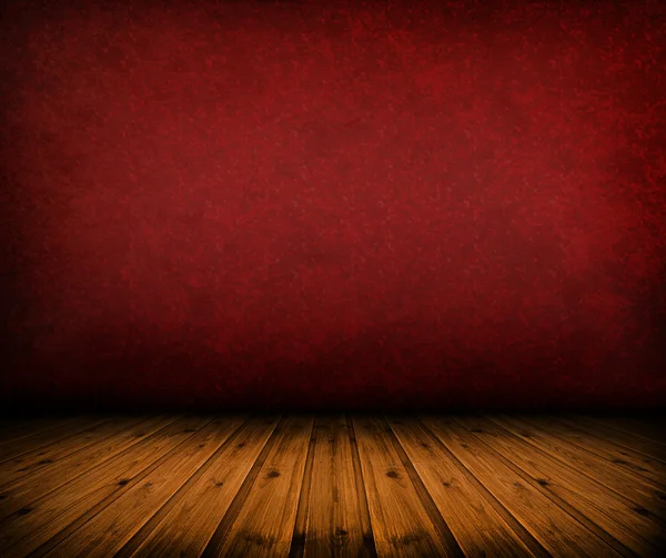 Винтажная красная комната — стоковое фото