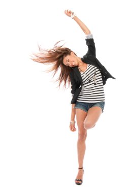 ince caz modern çağdaş bir tarz kadın bale dansçısı poz