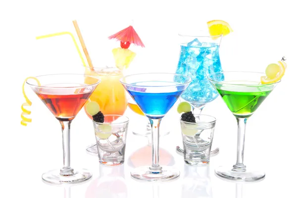 Alkoholické koktejly variant martini — Stock fotografie