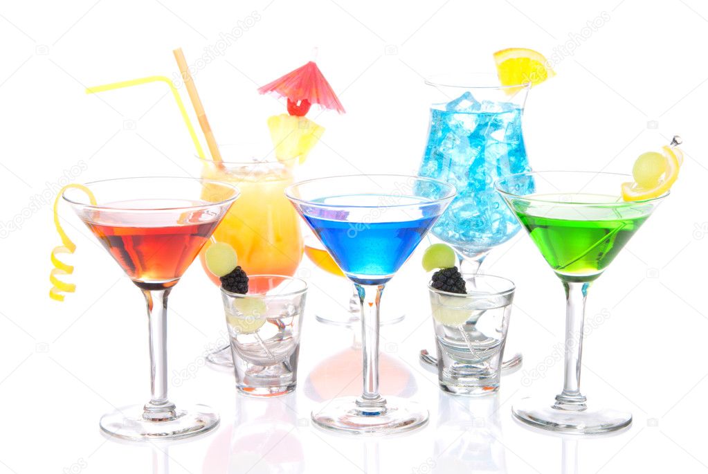 Alcoholic Cocktails variation martini