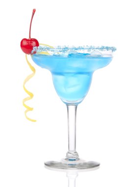 Blue Margarita cocktail clipart