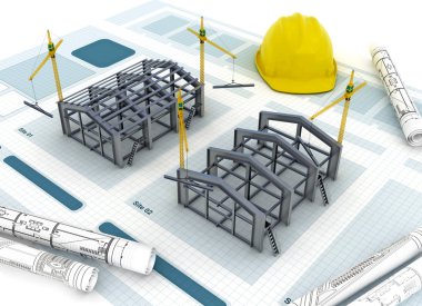 Industrial Building Construction clipart