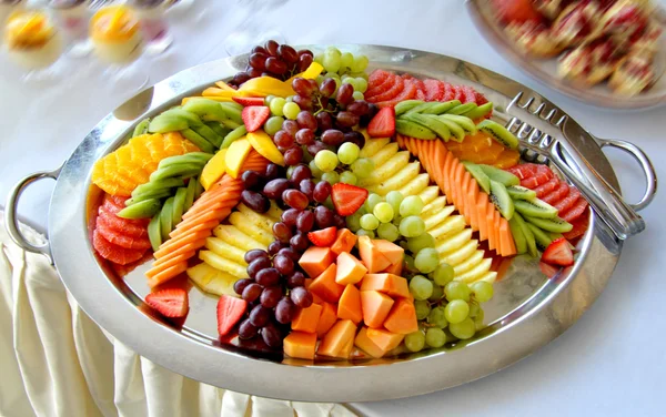 stock image Different fruit lying on the plate