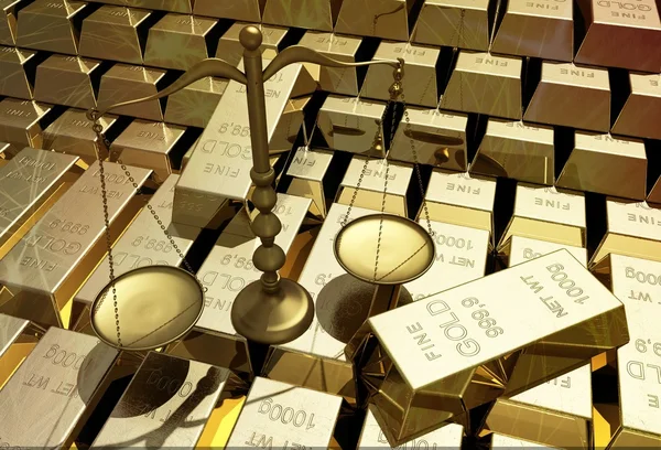 Lot of gold — Stock Photo, Image