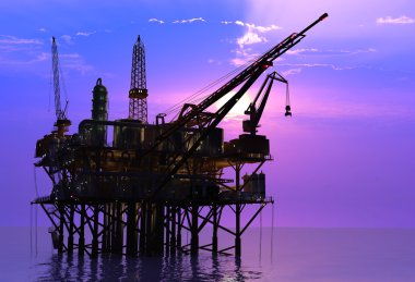 Oil Rig clipart