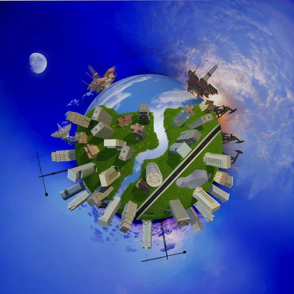 Модель земного шара — стоковое фото