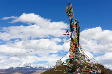 Tibetan Prayer flags clipart