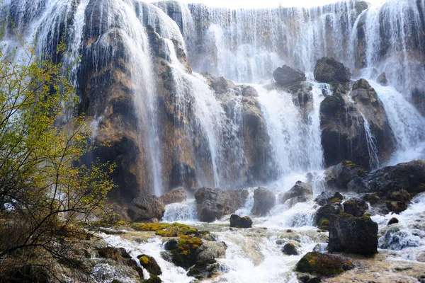 Cachoeira paisagem da China Jiuzhaigou — Fotografia de Stock