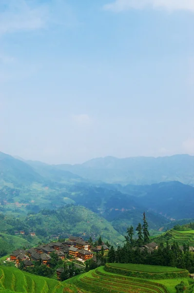 China rural veld landschap — Stockfoto