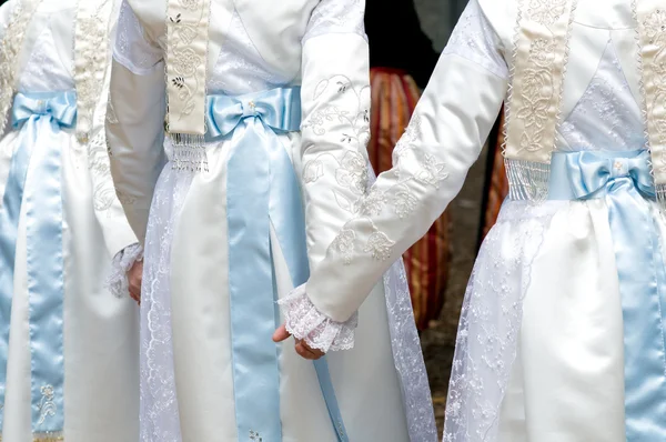 Breton costume on folklore dance