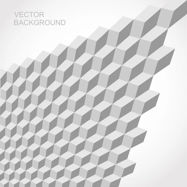 Bezešvá vektorová šedé 3d izometrické krychle vzor — Stockový vektor