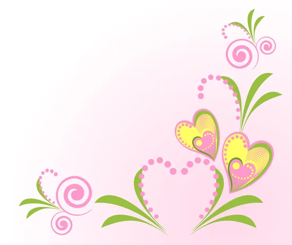 Heart Valentines Day background. — Stock Vector