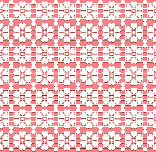 Dentelle rose motif sans couture — Image vectorielle