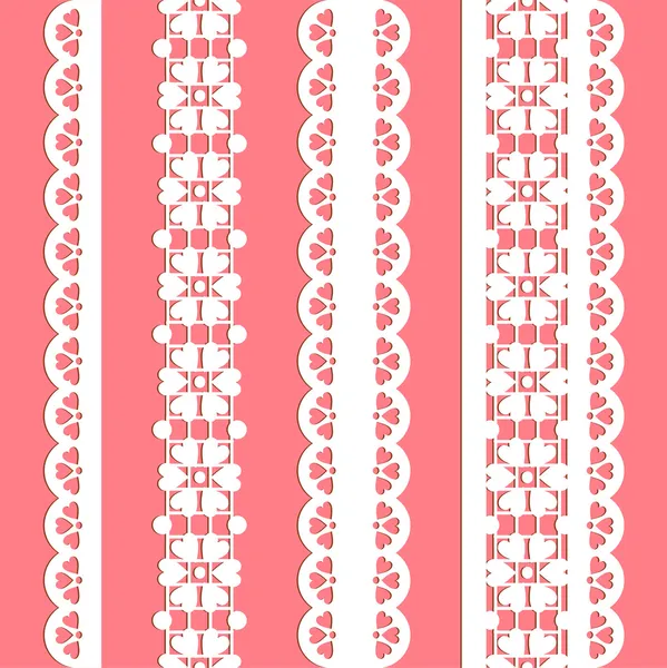 Cute straight seamless lace set — Stock Vector