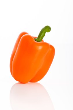 Isolated orange paprika