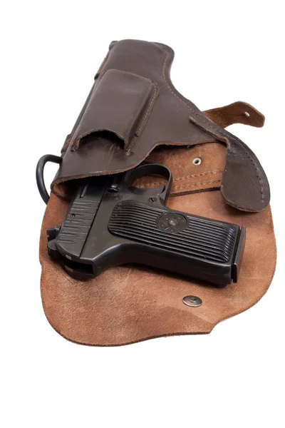 stock image Soviet handgun TT in a holster