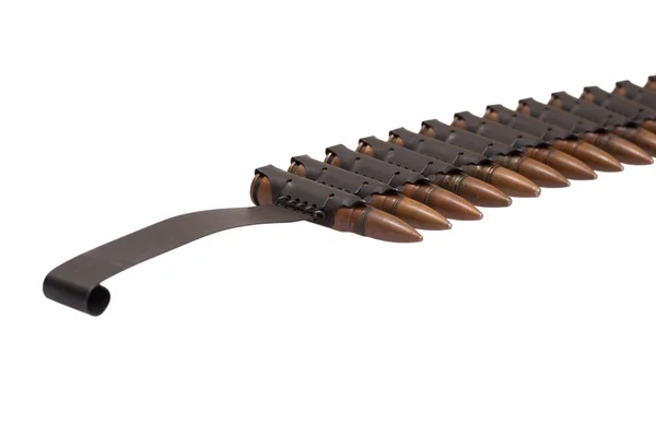 Черная цепь мощных патронов M1943 — стоковое фото