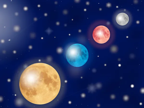 stock image Parade of planets