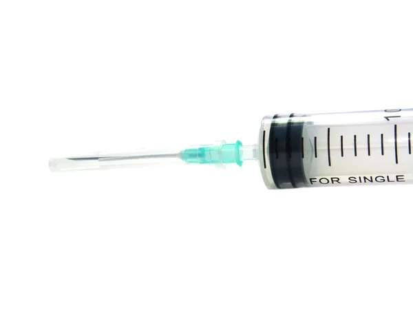 Fragment of the syringe — Stock Photo, Image