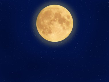 üzerinde koyu mavi yıldızlı gökyüzü moon