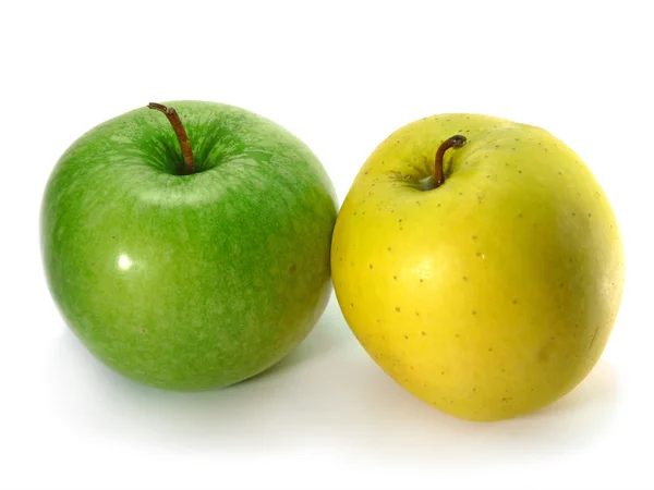 녹색과 노란색 애플 — 스톡 사진
