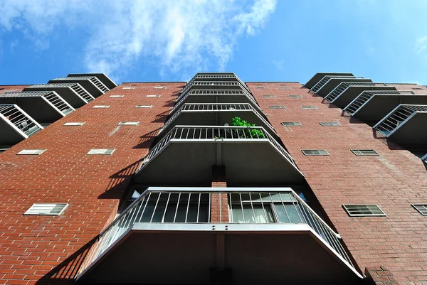 Apartment building balconies — Stock Photo, Image