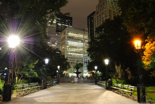 Parque del ayuntamiento de Nueva York — Foto de Stock