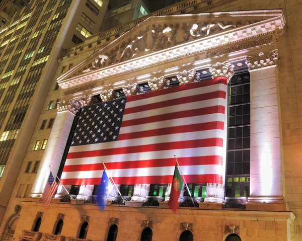 Нью-Йоркська фондова біржа — стокове фото