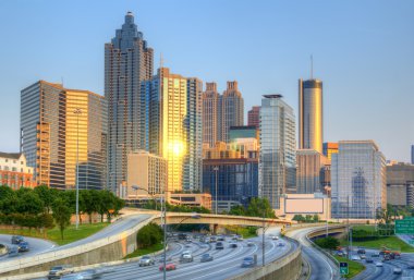 Skyline of Downtown, Atlanta Georgia clipart