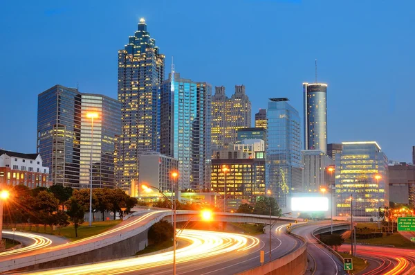 Skyline of Downtown, Atlanta Geórgia — Fotografia de Stock
